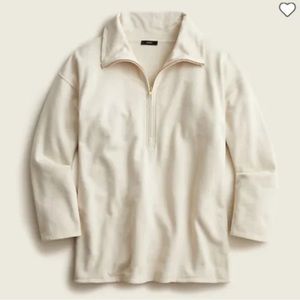 J. Crew Half Zip Tunic Sweatshirt NWT